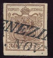 O 1850 Mi 4 HP I. Lemezhibás Bélyeg, Geripptes Papier "(V)ENEZI(A)" Certificate Ferchenbauer - Sonstige & Ohne Zuordnung