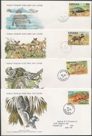 1976 WWF: Vadállatok Sor Mi 702-705 4 Db FDC-n - Sonstige & Ohne Zuordnung