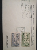 Overprint S. A. I. D. E 1948 In English Arabic First Aviation Rome Cairo - Covers & Documents