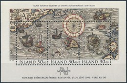 ** 1989 Nemzetközi Bélyegkiállítás NORDIA '91, Reykjavik Blokk International Stamp Exhibition NORDIA '91, Reykjavik Mi 1 - Sonstige & Ohne Zuordnung