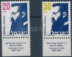 ** 1986 Theodor Herzl 2 Tabos érték Mi 1021x-1022x - Sonstige & Ohne Zuordnung