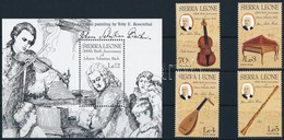 ** 1985 Johann Sebastian Bach Sor + Blokk, Johann Sebastian Bach Set + Block Mi 836-839 + Mi 35 - Sonstige & Ohne Zuordnung