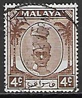 PERAK     -   Sultan .  4  C.  Oblitéré - Perak
