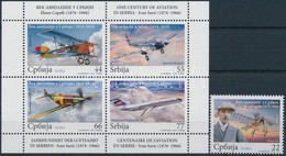 ** 2010 Repülés Bélyeg + Bélyegfüzet Lap, Aviation Stamp + Stamp-booklet Sheet Mi 380 + Mi 381-384 - Sonstige & Ohne Zuordnung