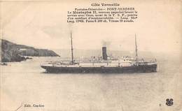 66-PORT-VNEDRES- LE MUSTAPHA II , NOUVEAU PAQUEBOT FAISANT LE SERVICE AVEC ORAN, MUNI DE LA T.S.F..... - Port Vendres