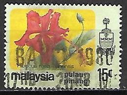 PULAU  PINANG    -   Fleurs .  15  C.  Oblitéré - Penang