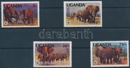 ** 1983 WWF Ázsiai Elefánt Sor Mi 361A-364A + 4 CM + 4 FDC-n - Sonstige & Ohne Zuordnung