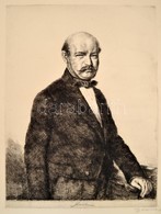 Boldizsár István (1897-1984): Semmelweis. Rézkarc, Papír, Jelzett.Lap Alja és Teteje Kisebb Szakadásokkal. 45x34 Cm - Sonstige & Ohne Zuordnung