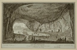 La Grotta Vicino A Santa Maria Cappella Vecchia, Rézmetszet, Papír, Paszpartuban, 16×25 Cm - Stiche & Gravuren