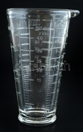 Mérőüveg Rizs, Liszt, Mák, Folyadék Stb. Felirattal, 1/2 L M: 20 Cm - Glas & Kristall