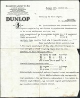 1927 Bp. V., Schweitzer József és Fia A Dunlop Gyártmányok Magyarországi Képviseletének Fejléces Levele - Ohne Zuordnung
