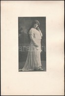 1960 Sándor Erzsi (1885-1962) Operaénekesnő Aláírása őt Magát ábrázoló Fotólap Hátulján + Fotó - Sonstige & Ohne Zuordnung