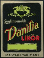 Legfinomabb Vanilla Likőr Címke - Werbung