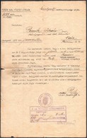 1926 Vitéz Rend értesítése Névváltoztatásról, Vitézi Rend Főszéktartósságának Pecsétjével, A Főszéktartó Helyettesének V - Sonstige & Ohne Zuordnung