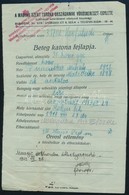 1917 Magyar Szent Korona Országainak Vöröskereszt-Egylete által Kiállított Beteg Katona Fejlapja - Sonstige & Ohne Zuordnung