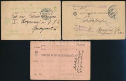 1914-1915 3 Db Tábori Postai Levelezőlap - Sonstige & Ohne Zuordnung