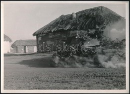 1942 Toldi II. álcázott Magyar Harckocsi, Bevetés Közben, Fotó, A Hátoldalán "M. Kir. Honvéd Vezérkar Főnöke Közölhető", - Sonstige & Ohne Zuordnung