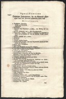 1786 Megyei Orvos Részére Előírt Felszerelések Felsorolását Tartalmazó Rendelet + Körözvények Német és Magyar Nyelven 4p - Ohne Zuordnung