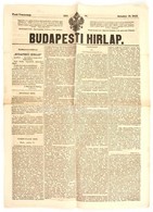 1857 A Budapesti Hírlap Október 18. Száma. - Ohne Zuordnung