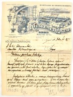 1915 Szeged, Kecskeméti Antal Vasszerkezeti Gyár Fejléces Számla - Ohne Zuordnung