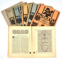 Cca 1931-35 Muskátli Magyar Kézimunka újság 6 Száma + 1935 Az Új Idők Kézimunka Könyve 32 Egészoldalas Táblán, 136 Kézim - Ohne Zuordnung