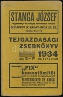 1934 Tejgazdasági Zsebkönyv. 1934. VIII. évf. Szerk.: Dr. Gratz Ottó, Dr. Valkó Rudolf és Törs Antal Közreműködésével. K - Ohne Zuordnung