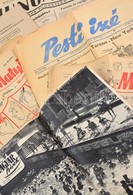 Cca 1947-59 Vegyes újság és Nyomtatvány Tétel: Pesti Izé 1947, I.. évf., 16. Szám, Borítóján Hitlert ábrázoló Karikatúrá - Ohne Zuordnung
