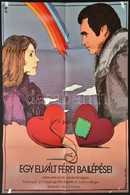 1981 Herpai Zoltán (1951-): Egy Elvált Férfi Ballépései, Plakát, Hajtott, Sérült, 78×56 Cm - Sonstige & Ohne Zuordnung