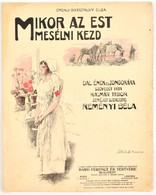 Reményi Béla, Kalmár Tibor: Mikor Az Est Mesélni Kezd. Énekli Batizfalvy Elsa. Bp., 1914, Bárd Ferencz és Testvére. Kott - Sonstige & Ohne Zuordnung