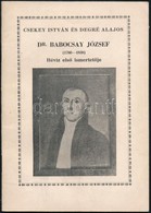 Csekey István, Degré Alajos: Dr. Babocsay József (1760-1838). Hévíz Első Ismertetője. Balatonfüred, Hévíz, 1974, Veszpré - Ohne Zuordnung