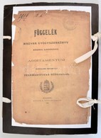 Függelék A Magyar Gyógyszerkönyv Második Kiadásához. Bp., 1896. Boruth E.713p. Borító Nélkül, Hozzá Készített Mappában. - Ohne Zuordnung