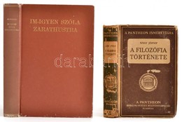 (Halasy-)Nagy József: A Filozófia Története. Pantheon Ismerettára. Bp.,1921, Pantheon. Kiadói Kopott Kartonált Papírköté - Ohne Zuordnung