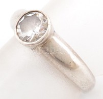 Ezüst(Ag) Szoliter Gyűrű, Jelzett, Méret: 51, Bruttó: 3,4 G - Sonstige & Ohne Zuordnung