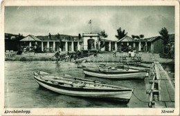 T2/T3 1938 Ábrahámhegy, Balatoni Strand, Csónakok (EK) - Ohne Zuordnung
