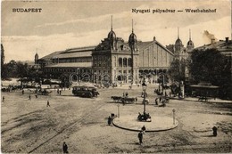 T2/T3 1908 Budapest VI. Nyugati Pályaudvar, Villamos. Schwarcz L. Kiadása (EK) - Ohne Zuordnung