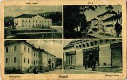 T4 1942 Borszék, Borsec; Mélik Szálloda, Fő út, Községháza, Hangya Szövetkezet üzlete. Erdélyrészi Hangya Szövetkezetek  - Ohne Zuordnung