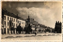 T2/T3 1942 Naszód, Nasaud; Szent István Tér, üzlet / Square, Shop (fl) - Ohne Zuordnung