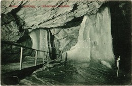 T2/T3 1909 Dobsina, Dobschau; Jégbarlang, Belső. Divald Károly 1411-1908. / Ice Cave, Interior (EK) - Ohne Zuordnung