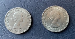 INGHILTERRA - GREAT BRITAIN - 1963 E 1964 - 2 Monete 1 SHILLING - I. 1 Shilling