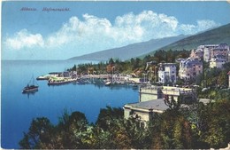 T2/T3 1916 Abbazia, Opatija; Hafenansicht / Kikötő / Port - Ohne Zuordnung