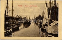 ** T2 Fiume, Rijeka; Canale Della Fiumara / Canal, Sailing Vessels, Boats - Ohne Zuordnung