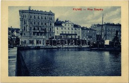 ** T2 Fiume, Rijeka; Riva Szapáry / Kikötő, Rakpart, Fogorvosi Rendelő, üzletek / Port, Quay, Dentist, Shops - Ohne Zuordnung