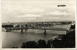 T2 1941 Újvidék, Novi Sad; Közúti Híd, Látkép / Bridge, General View. Photo + "M. KIR. POSTA 323" - Non Classificati