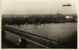 T2 1941 Újvidék, Novi Sad; Vasúti Híd, Látkép / Railway Bridge, General View. Photo + "M. KIR. POSTA 323" - Non Classificati