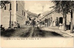 T2 1906 Saint Thomas, Sankt Thomas (Danish West Indies); A Bit Of The Main Street - Ohne Zuordnung