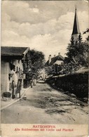 T2/T3 Mattighofen, Alte Reichsstrasse Mit Kirche Und Pfarrhof / Old Street, Church And Parish - Ohne Zuordnung