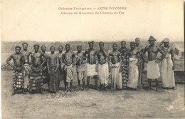 ** T2 Cote D'Ivoire, Ivory Coast; Groupe De Kroomen Du Chemin De Fer / Railway Kroomen Group (fl) - Ohne Zuordnung