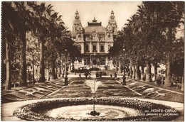 ** T1/T2 Monte-Carlo, Les Jardins Et Le Casino / The Gardens And The Casino, From Postcard Booklet - Ohne Zuordnung