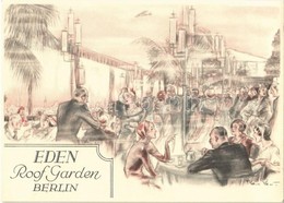 ** T1/T2 Berlin, Eden Hotel, Roof Garden, Advertisement Card (14,8 Cm X 10,5 Cm) - Ohne Zuordnung