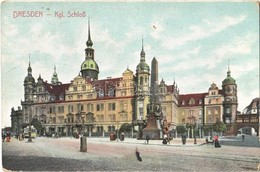 ** T2/T3 Dresden, Kgl. Schloss / Royal Palace, Tram (worn Corners) - Ohne Zuordnung